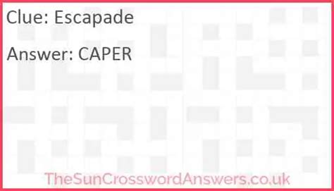 escapade crossword